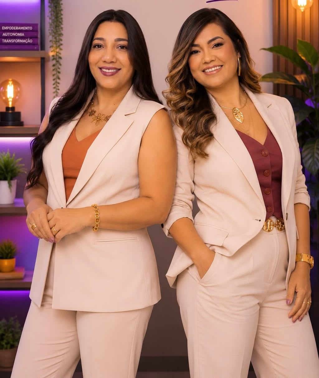 Jacqueline Cândido e Deyse Nunes Monteiro, idealizadoras do Programa Por Todas Elas